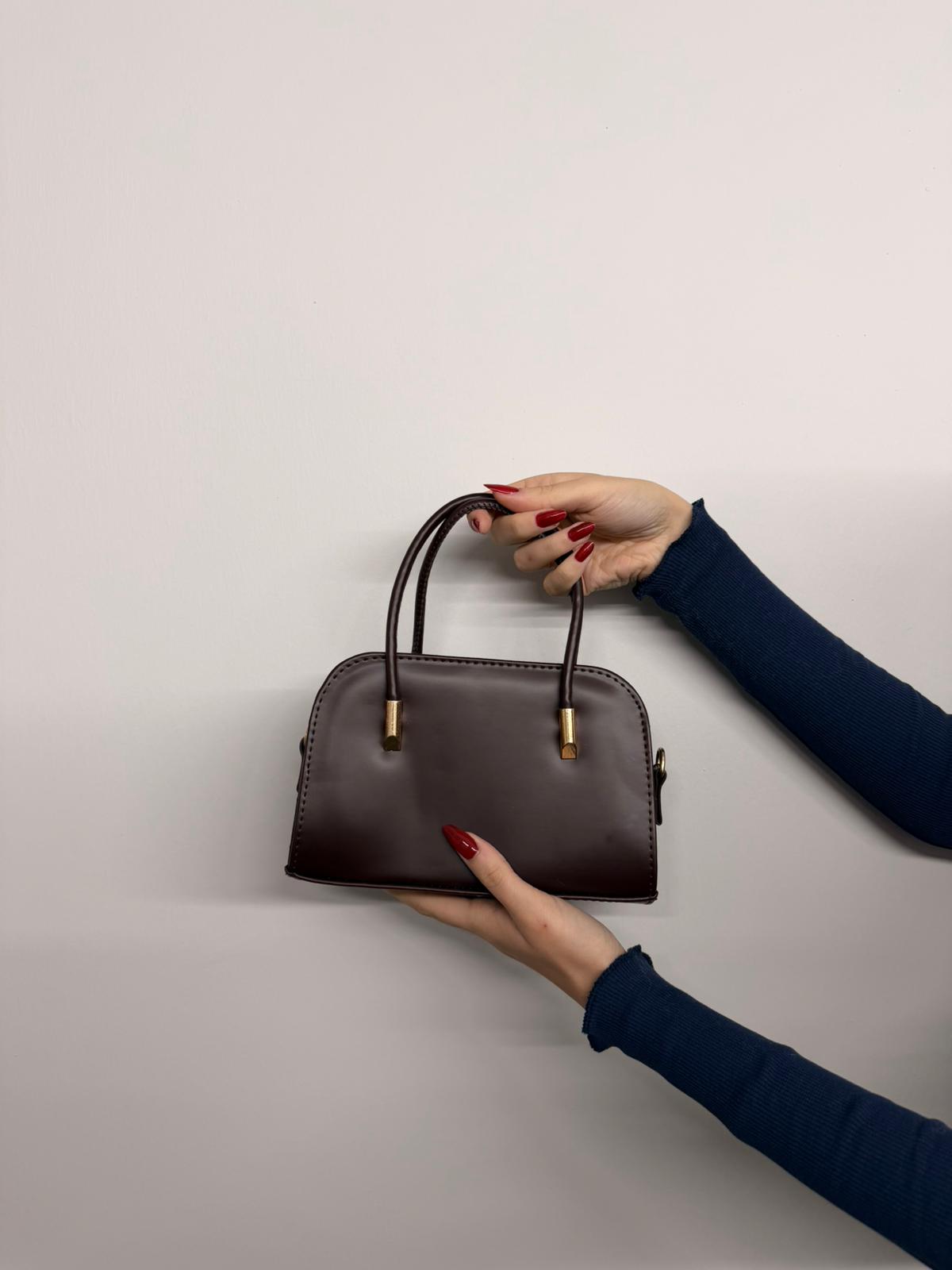 Acı kahve mini el & omuz çantası (Ürün No:13)