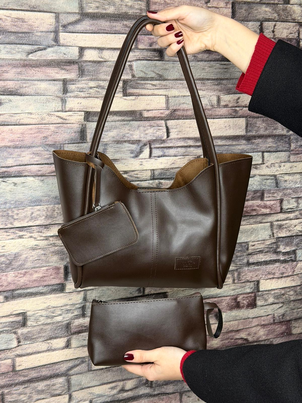 Acı Kahve Deri Omuz Çantası (Ürün No:47)