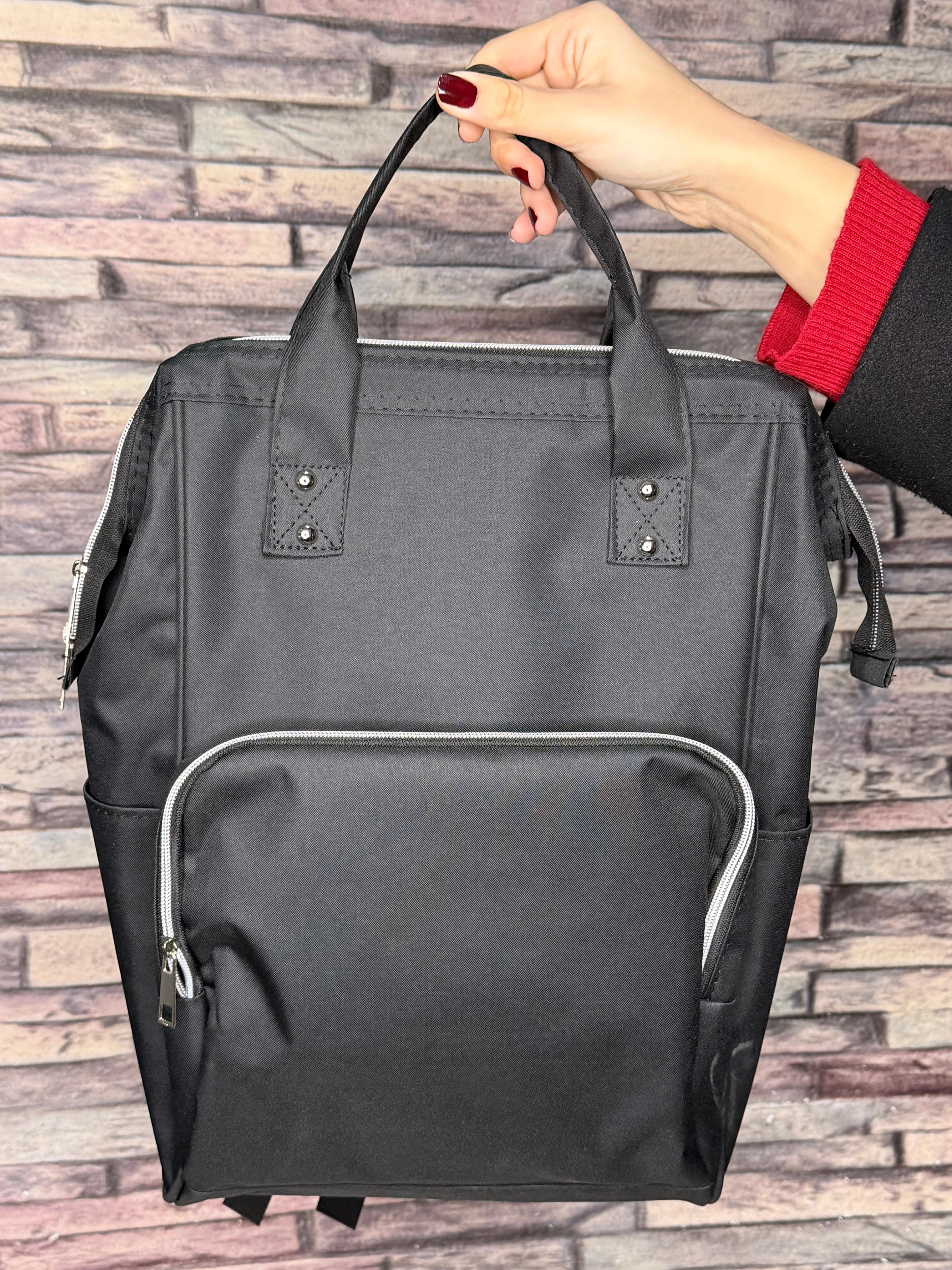 Siyah Bebekli Anne Sırt Çantası (Ürün No:87)