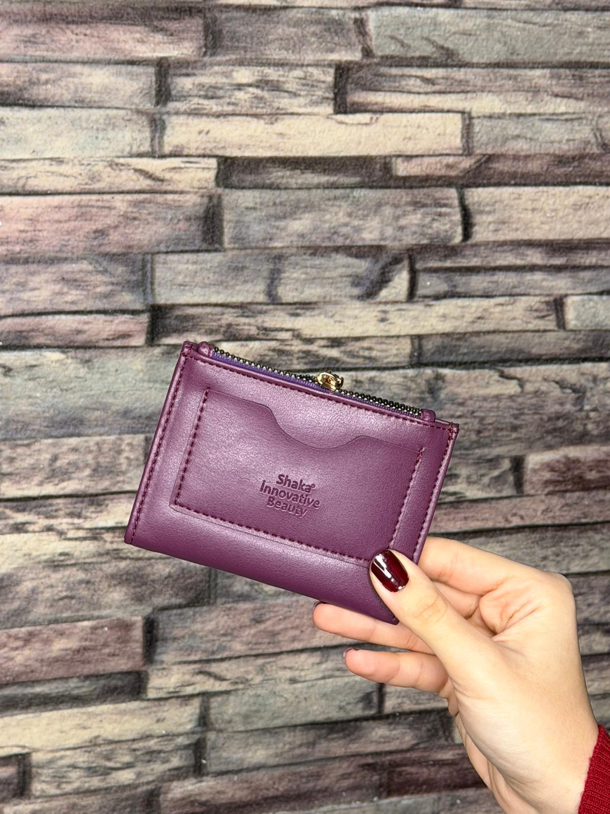 Mor Kadın Çıtçıtlı Kartlık 