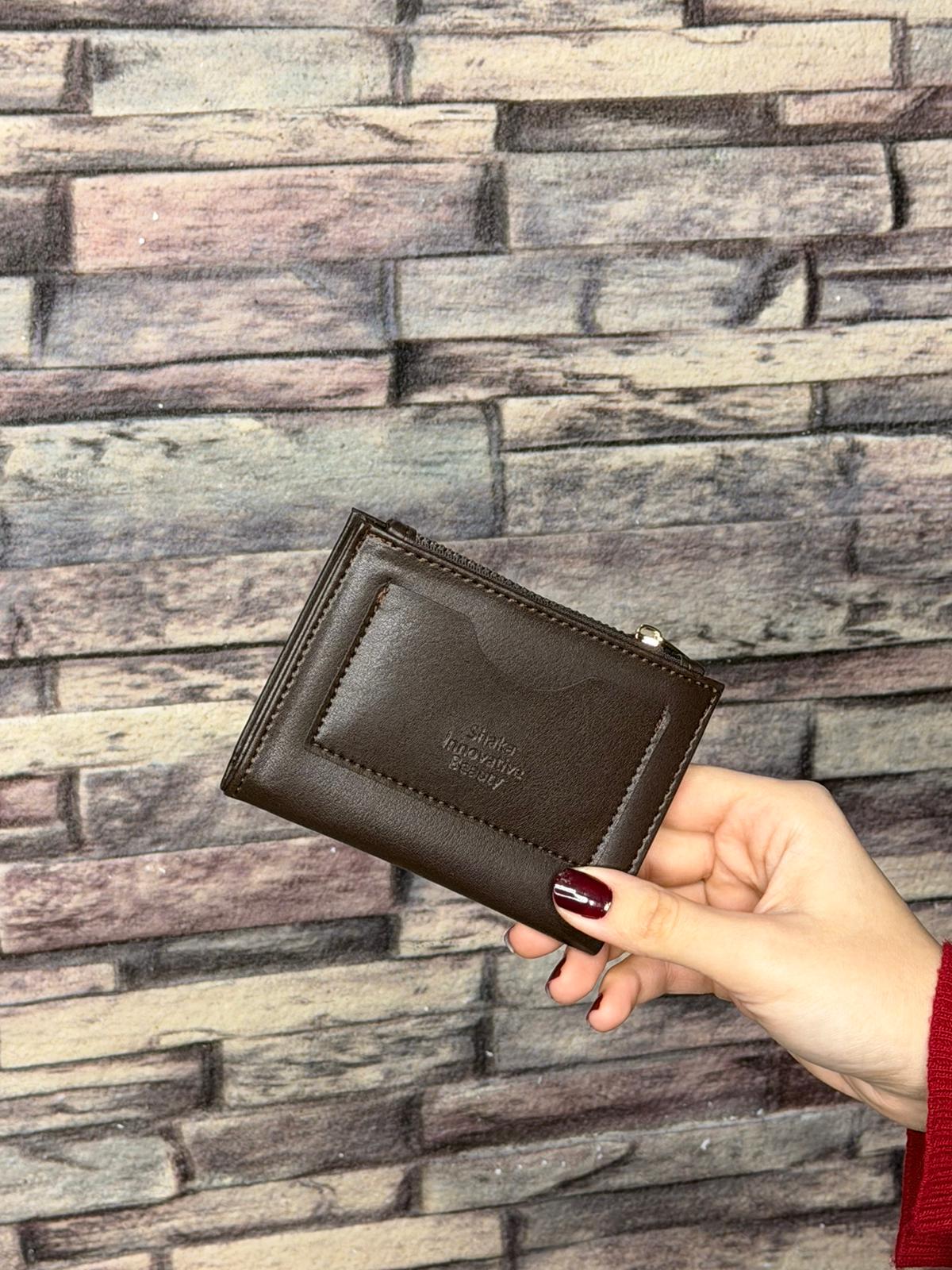 Acı Kahve Kadın Çıtçıtlı Kartlık